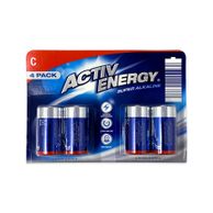 Batteries Assorted - C Batteries 4pack Activ Energy